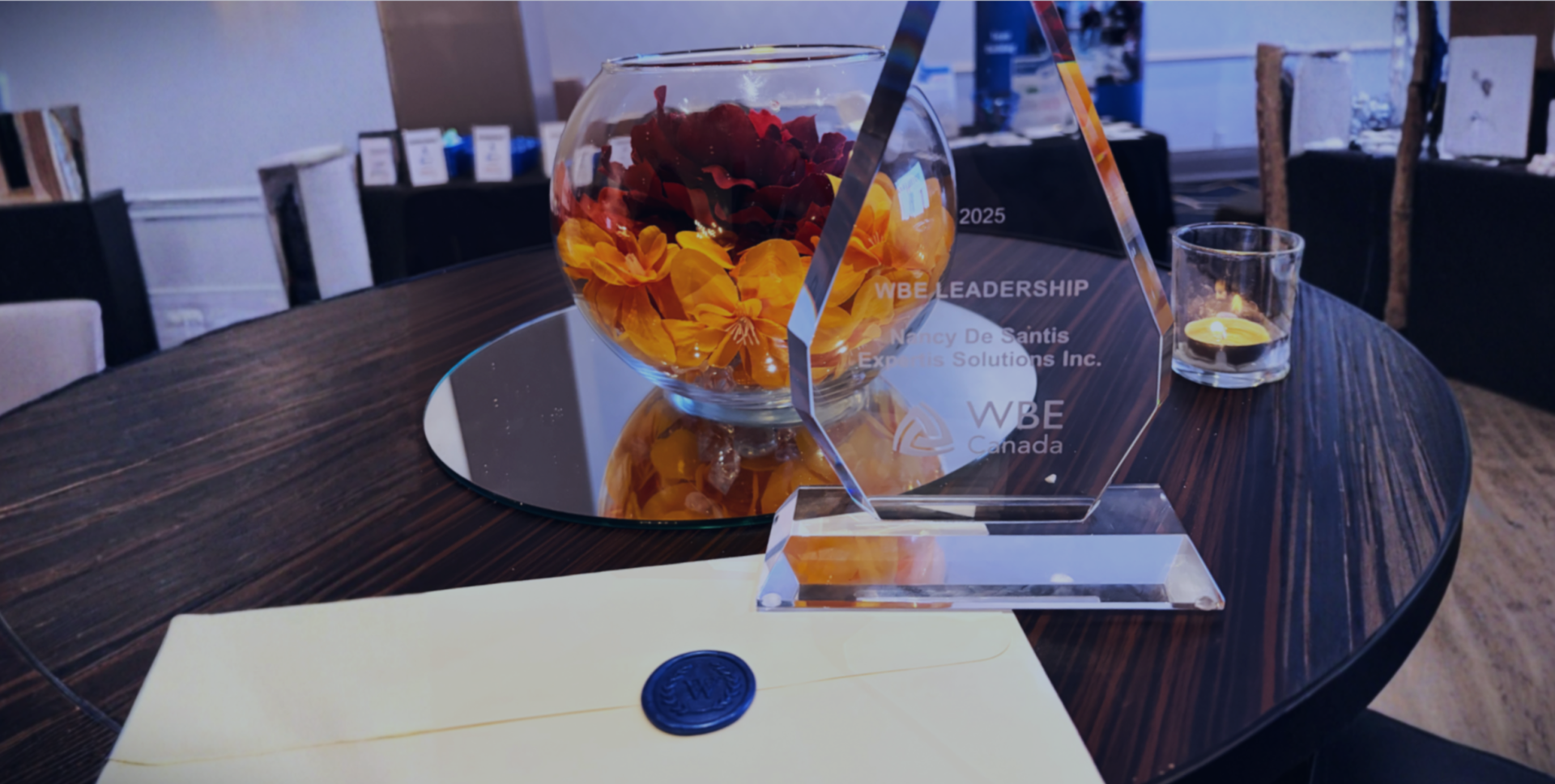 Expertis Solutions Inc. WBE Canada 2025 Leadership Award at the national conference
